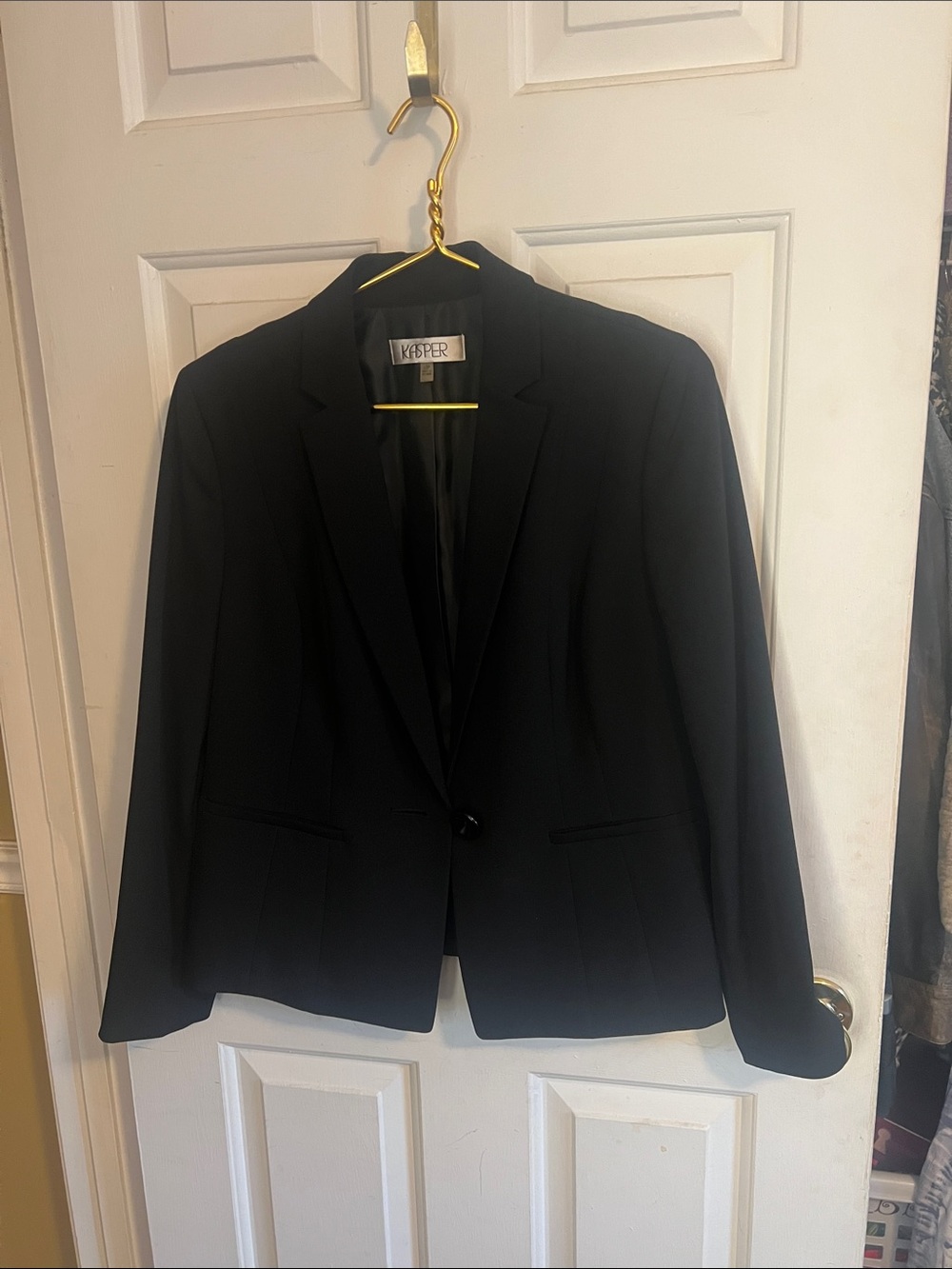 Kasper Black Single-Button Women's Blazer